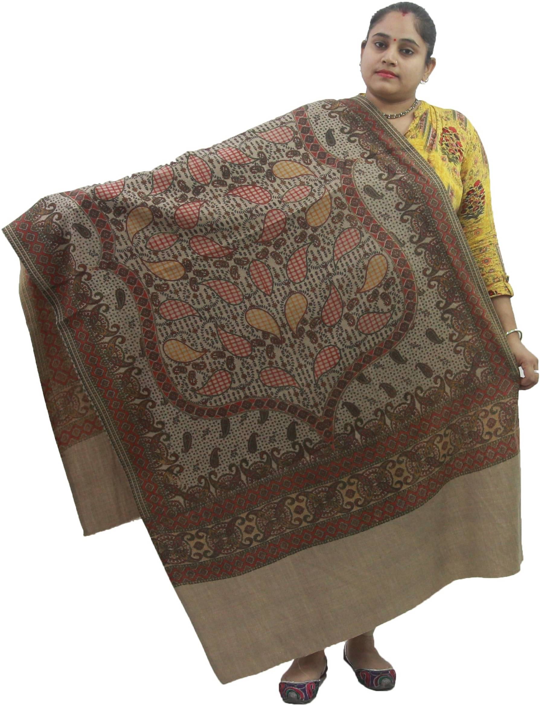 Sprha Beige Printed Shawl - ( Pack of 1 ) Sprha Beige Printed Shawl - ( Pack of 1 )