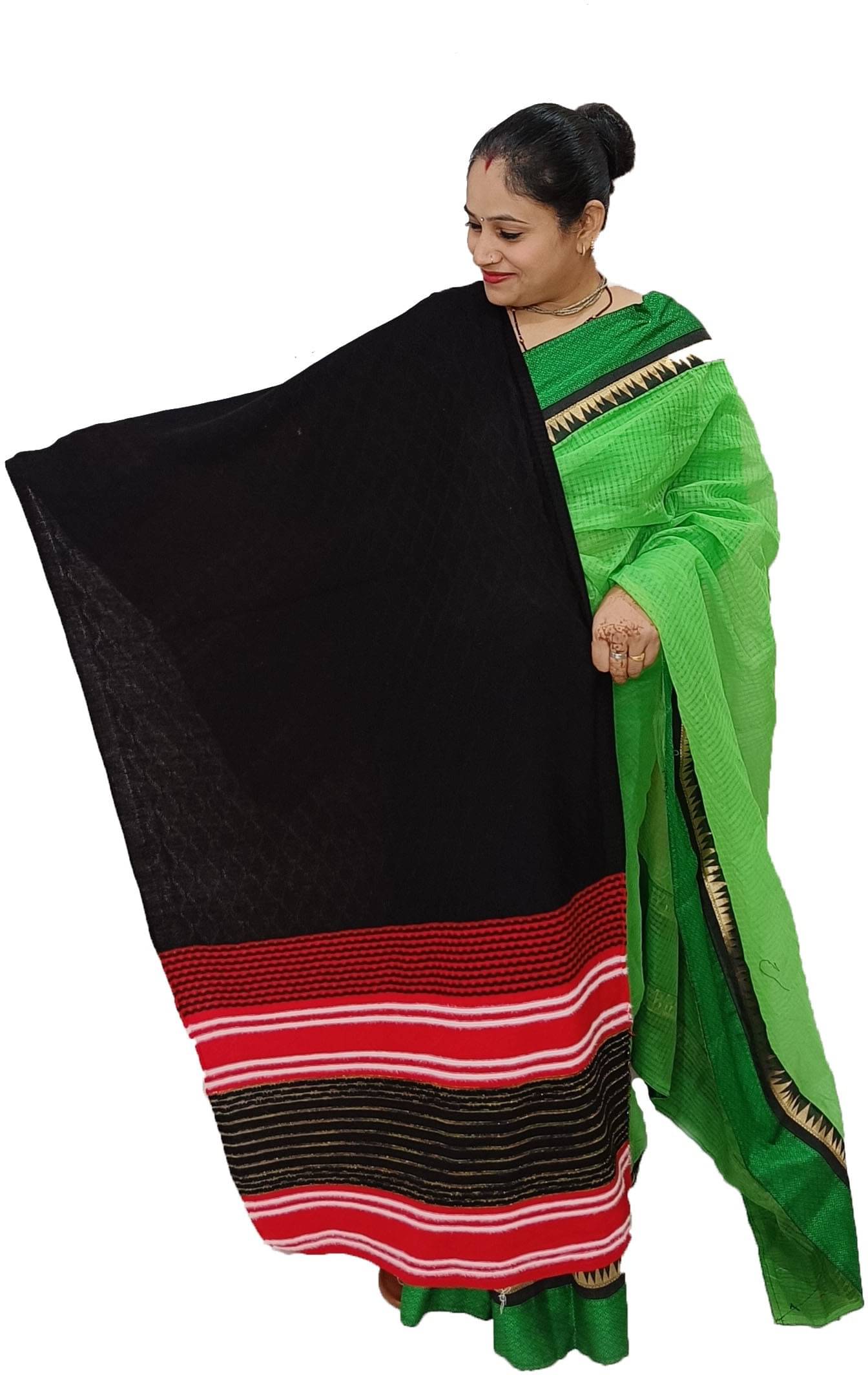     			Sprha Black Printed Shawl - ( Pack of 1 )