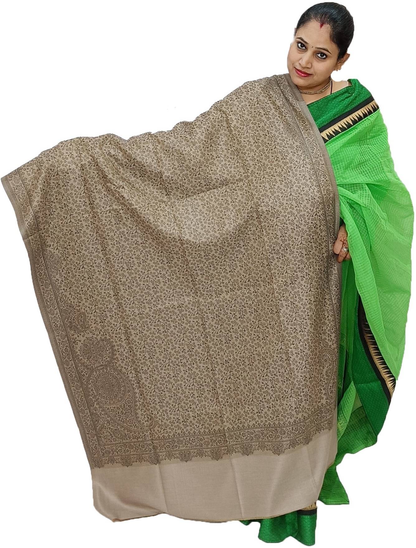     			Sprha Black Self Design Shawl - ( Pack of 1 )