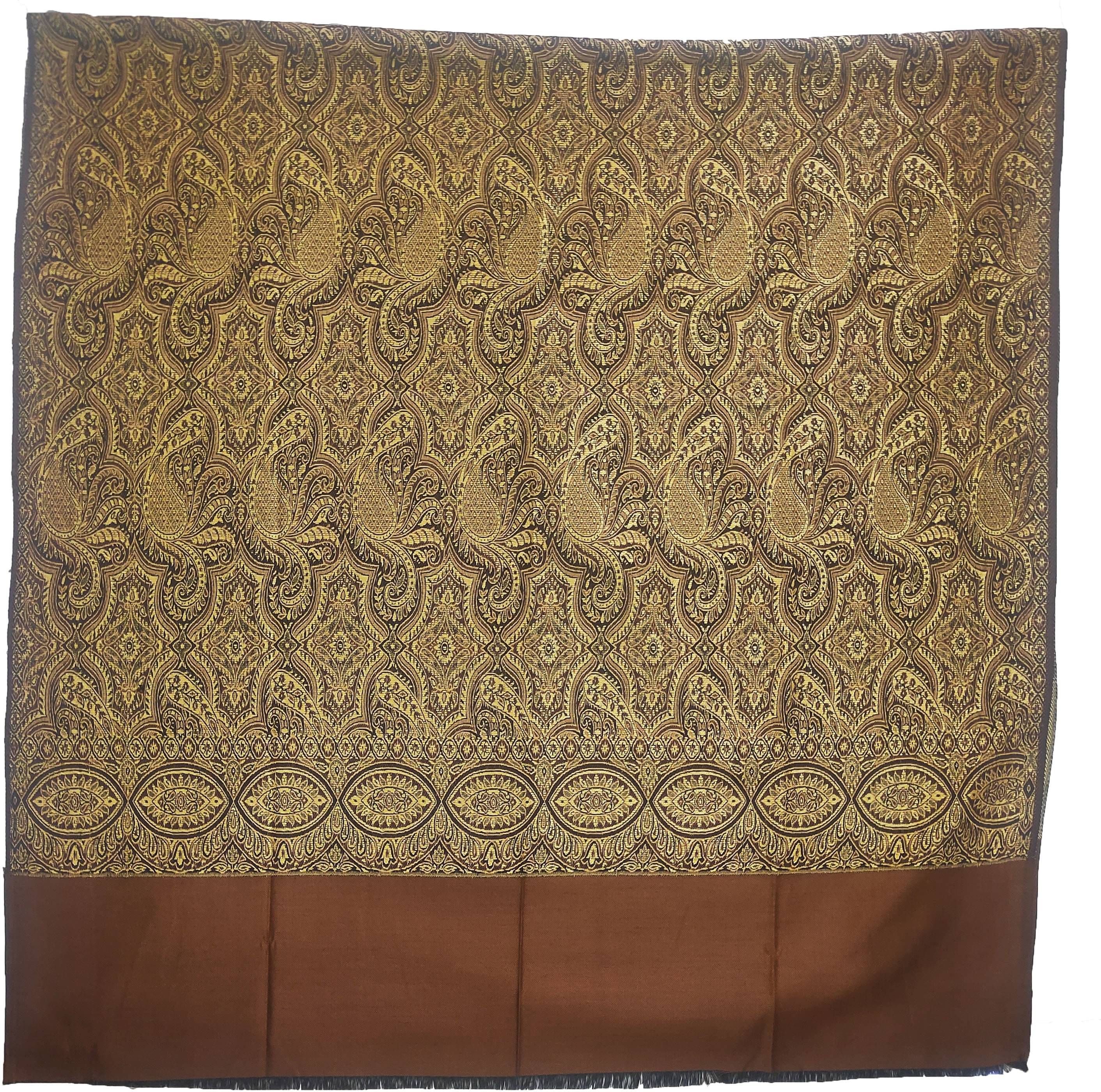     			Sprha Brown Embroidered Shawl - ( Pack of 1 )