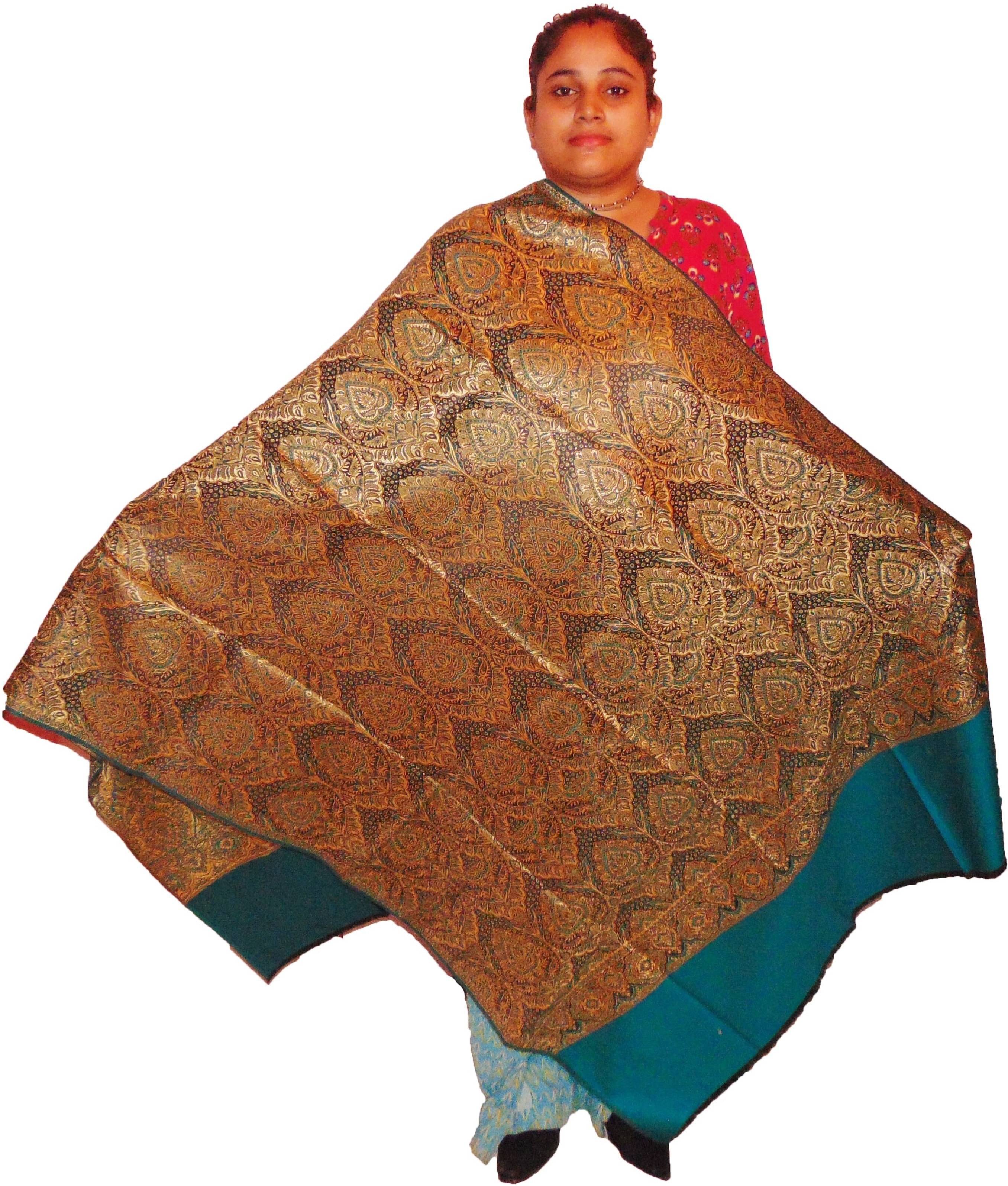     			Sprha Green Self Design Shawl - ( Pack of 1 )