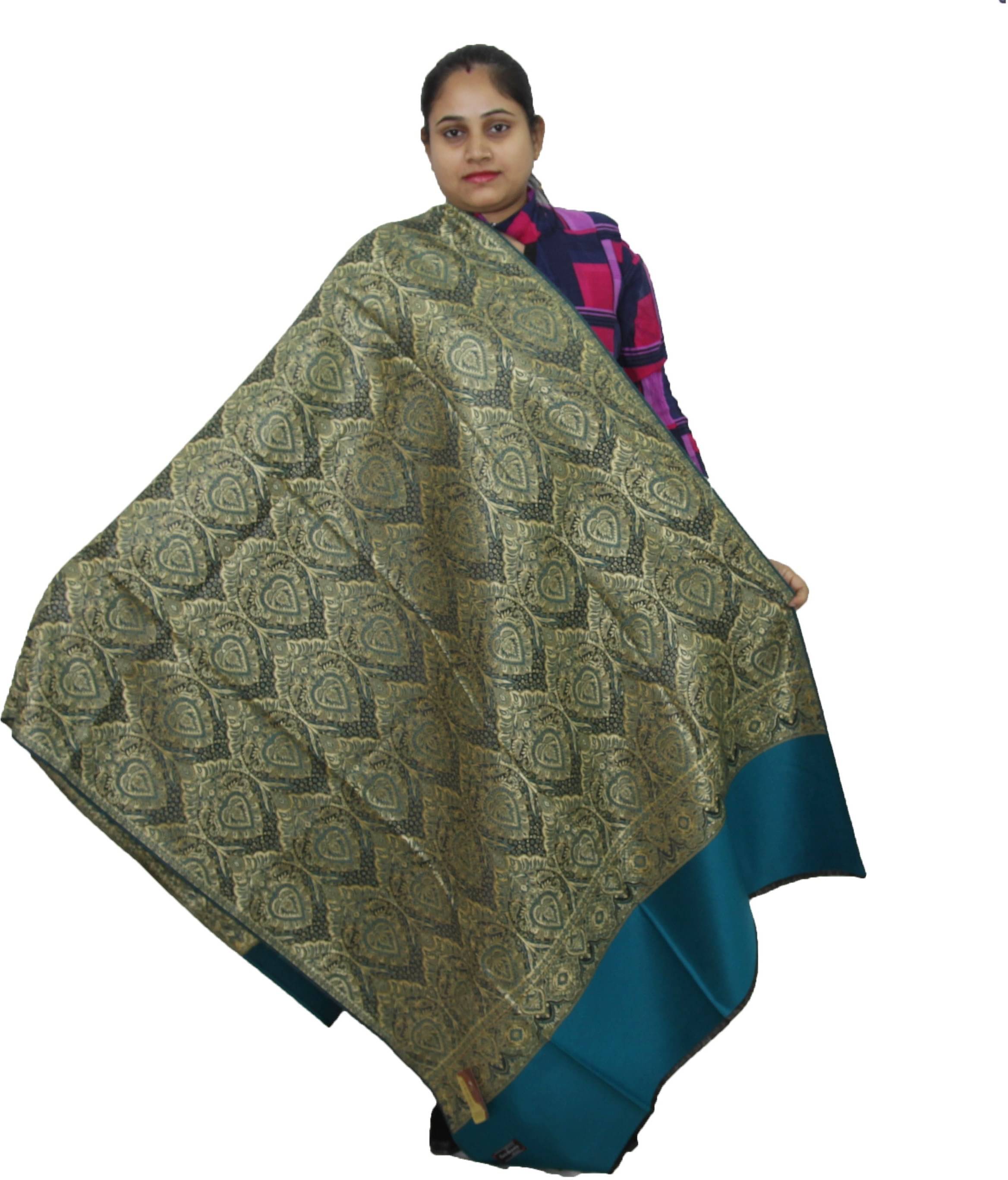     			Sprha Green Self Design Shawl - ( Pack of 1 )