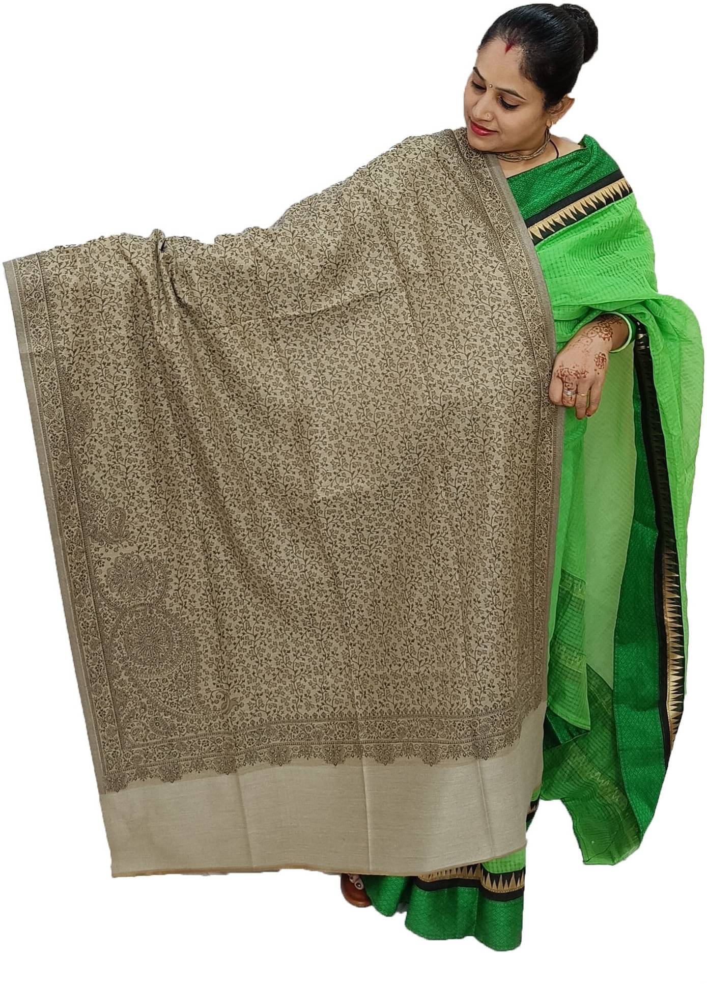 Sprha Grey Printed Shawl - ( Pack of 1 ) Sprha Grey Printed Shawl - ( Pack of 1 )