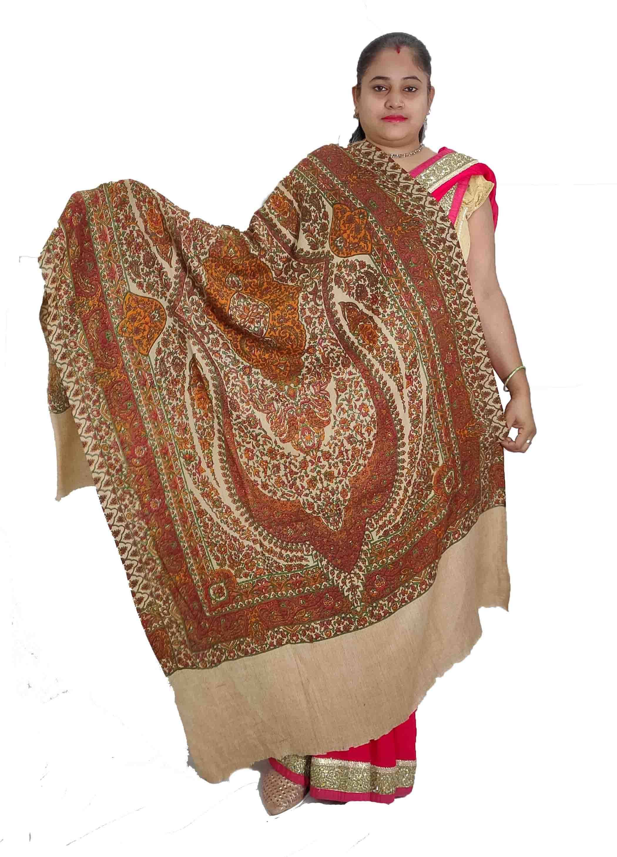Sprha Multicolor Printed Shawl - ( Pack of 1 ) Sprha Multicolor Printed Shawl - ( Pack of 1 )