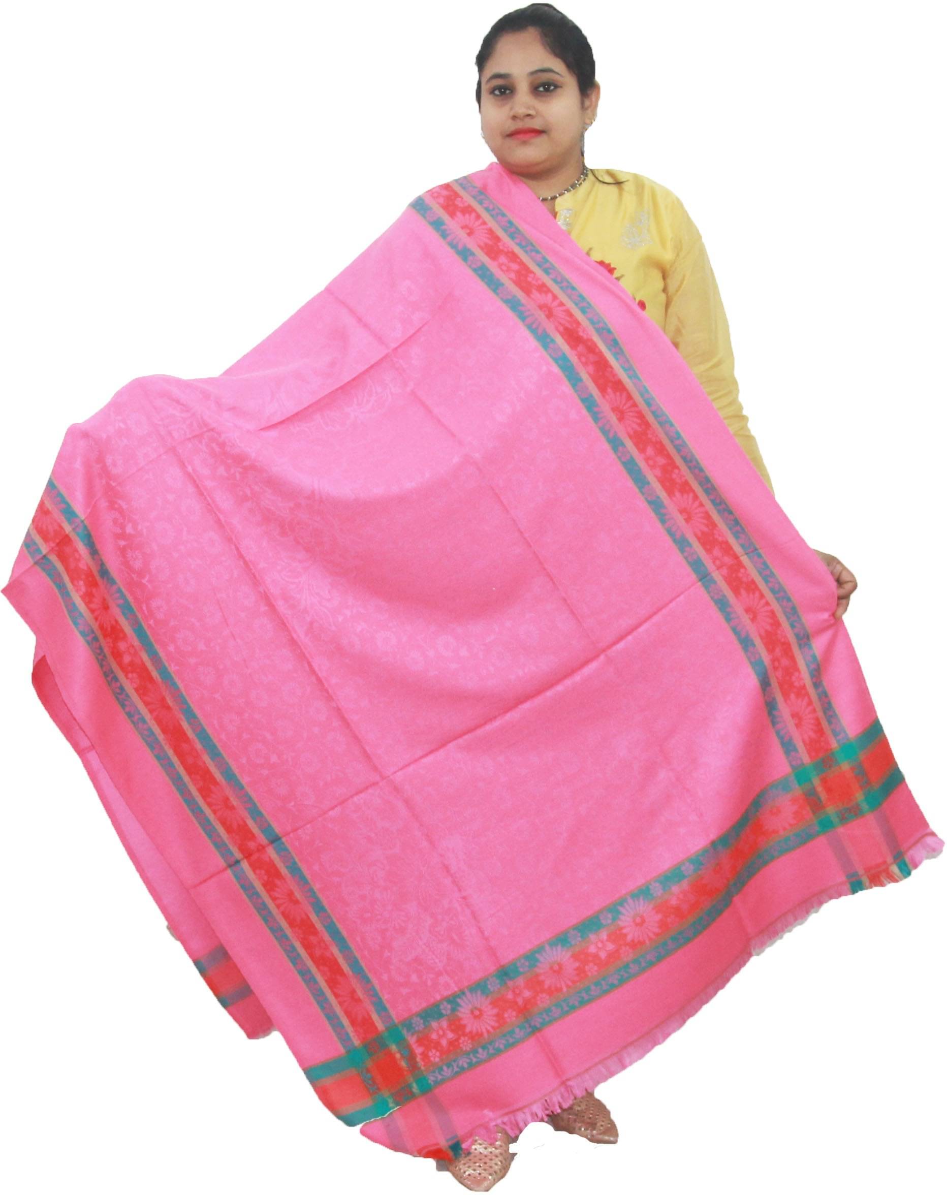 Sprha Pink Self Design Shawl - ( Pack of 1 ) Sprha Pink Self Design Shawl - ( Pack of 1 )