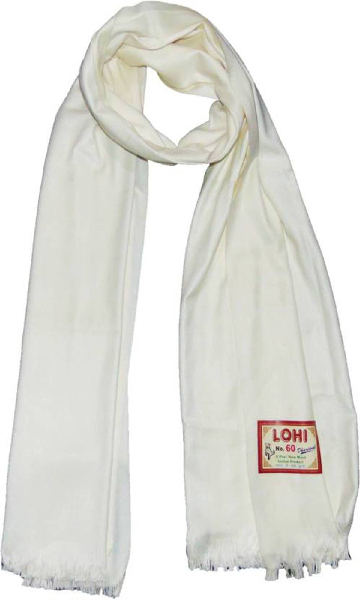 Sprha White Solid Shawl - ( Pack of 1 ) Sprha White Solid Shawl - ( Pack of 1 )