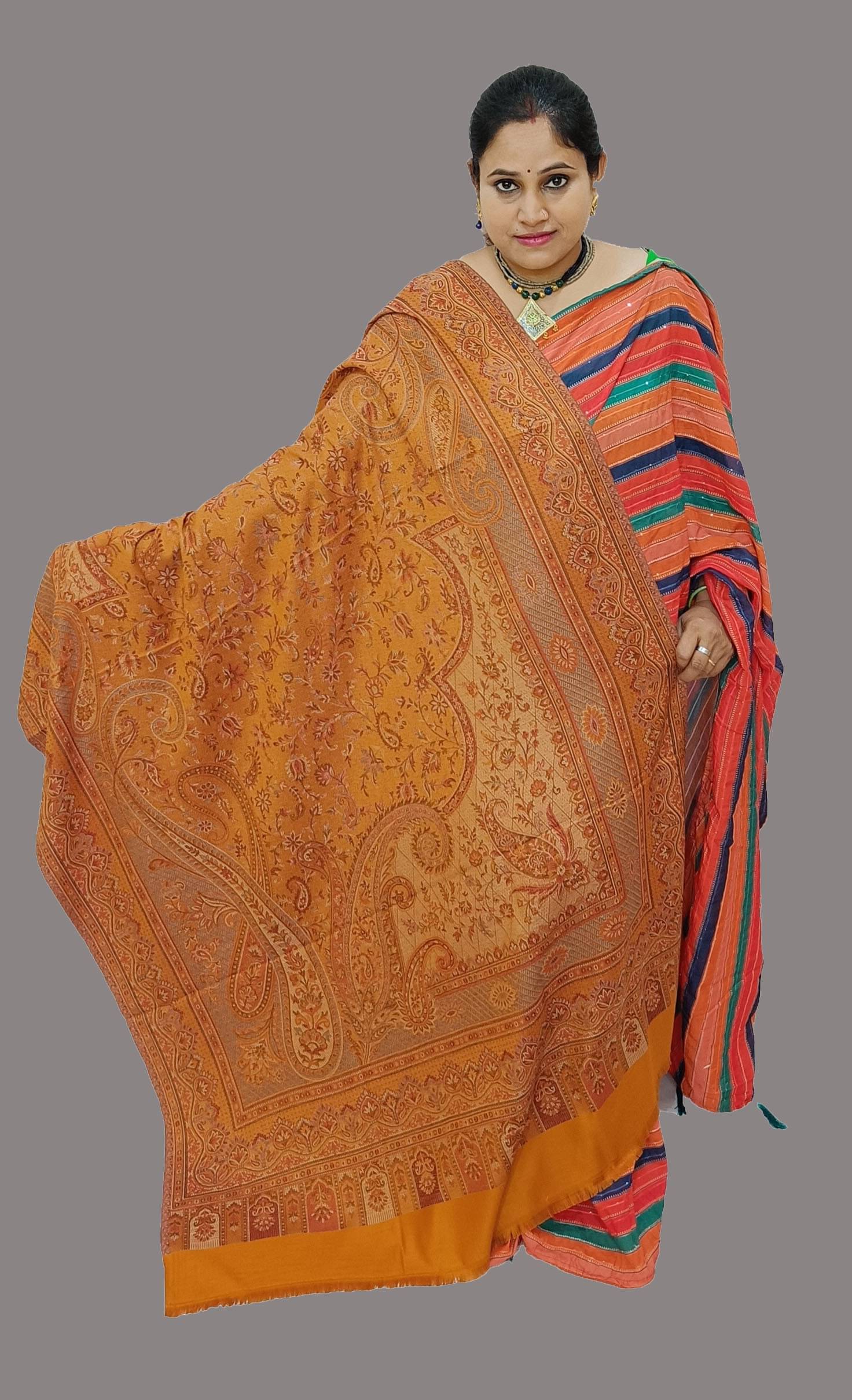 Sprha Yellow Printed Shawl - ( Pack of 1 ) Sprha Yellow Printed Shawl - ( Pack of 1 )