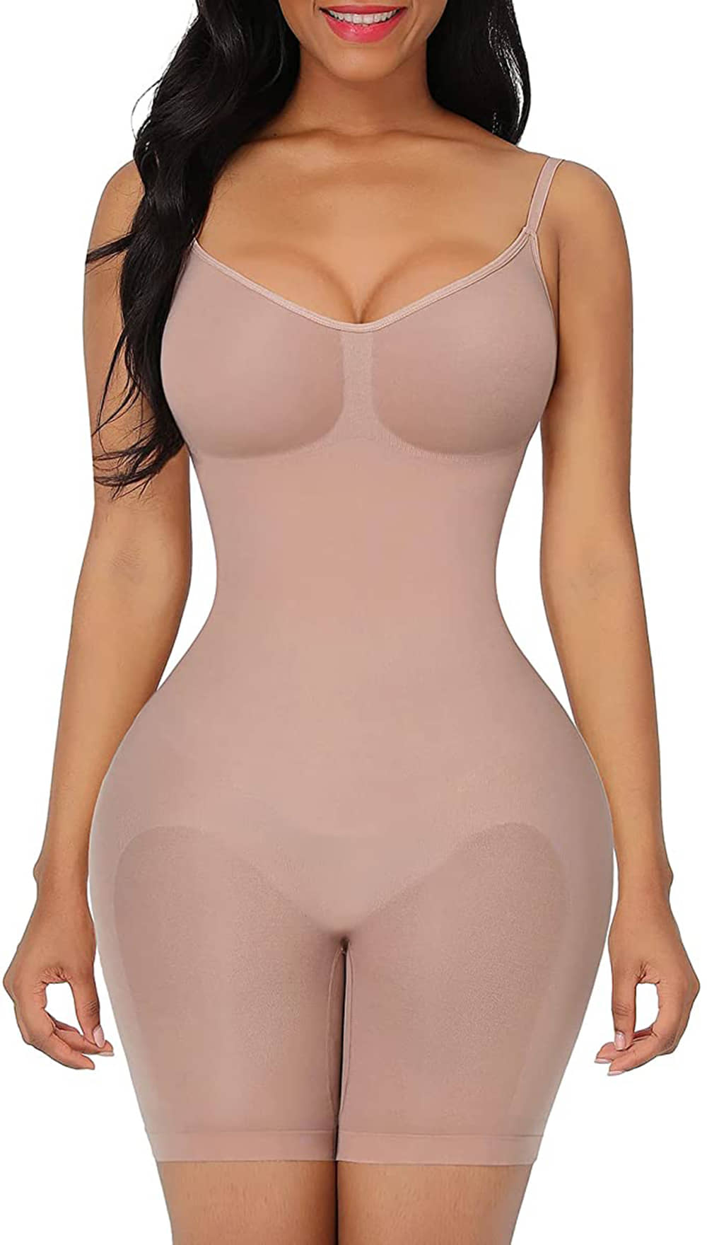 TESMEZY Pack of 1 Polyester Women's BodySuite ( Black ) - Shapewear | Buy online on ZillyBuy