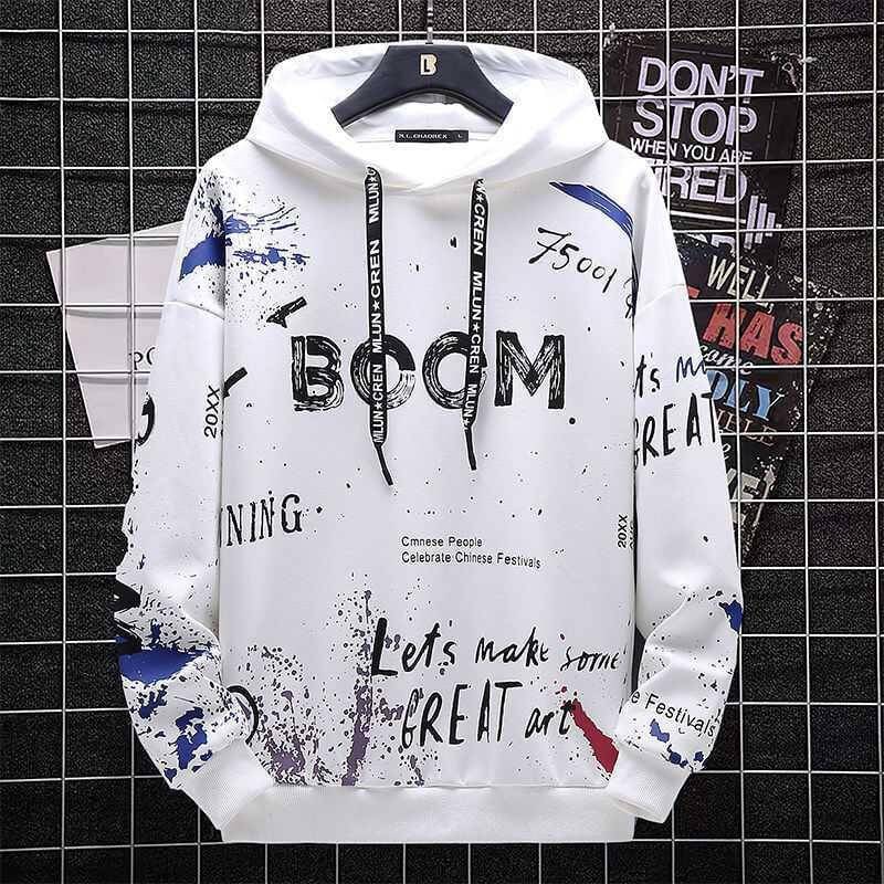 Try This Cotton Blend Hooded Men's Sweatshirt - White ( Pack of 1 ) Try This Cotton Blend Hooded Men's Sweatshirt - White ( Pack of 1 )
