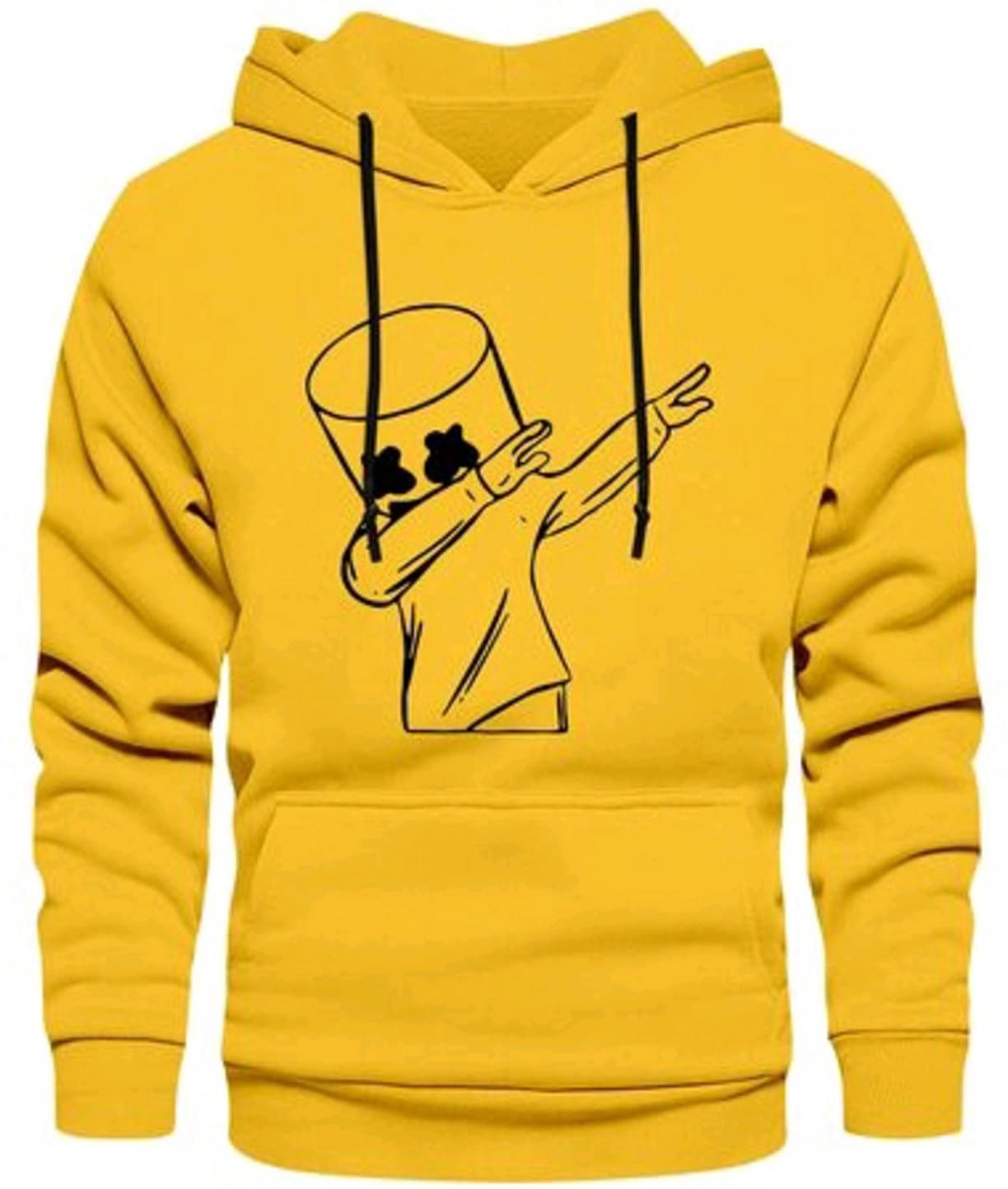     			Try This Cotton Blend Hooded Men's Sweatshirt - Yellow ( Pack of 1 )