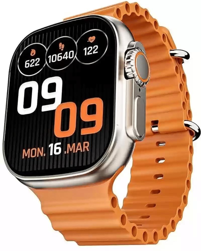 VENKAT ZONE Bluetooth Call & Wireless Charger Orange Smart Watch     			VENKAT ZONE Bluetooth Call & Wireless Charger Orange Smart Watch