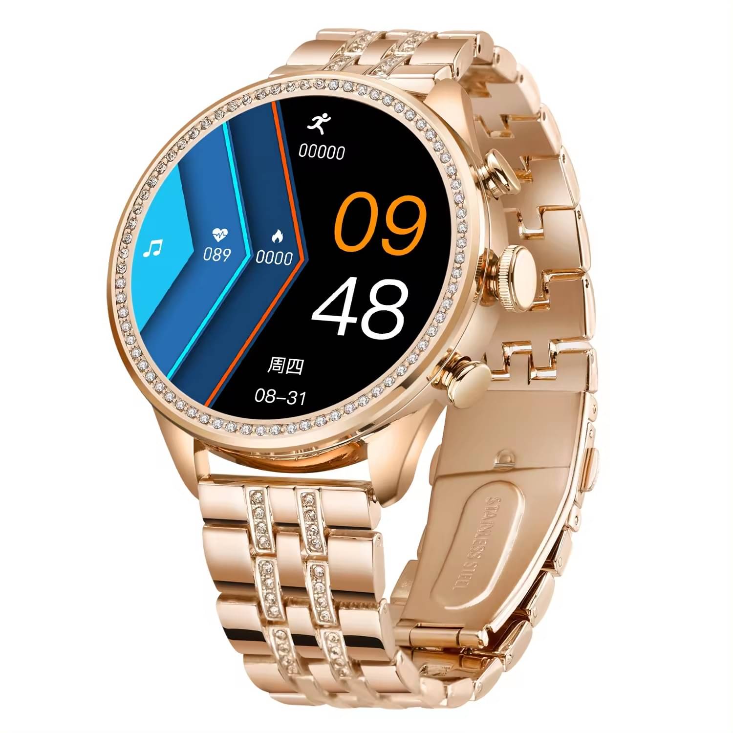 VENKAT ZONE EXTRA PINK STRAP BT CALLING FITNESS Gold Smart Watch VENKAT ZONE EXTRA PINK STRAP BT CALLING FITNESS Gold Smart Watch