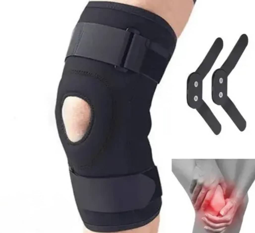     			Witzion Unisex Sports Knee Supports Single Black ( Free Size - Size )