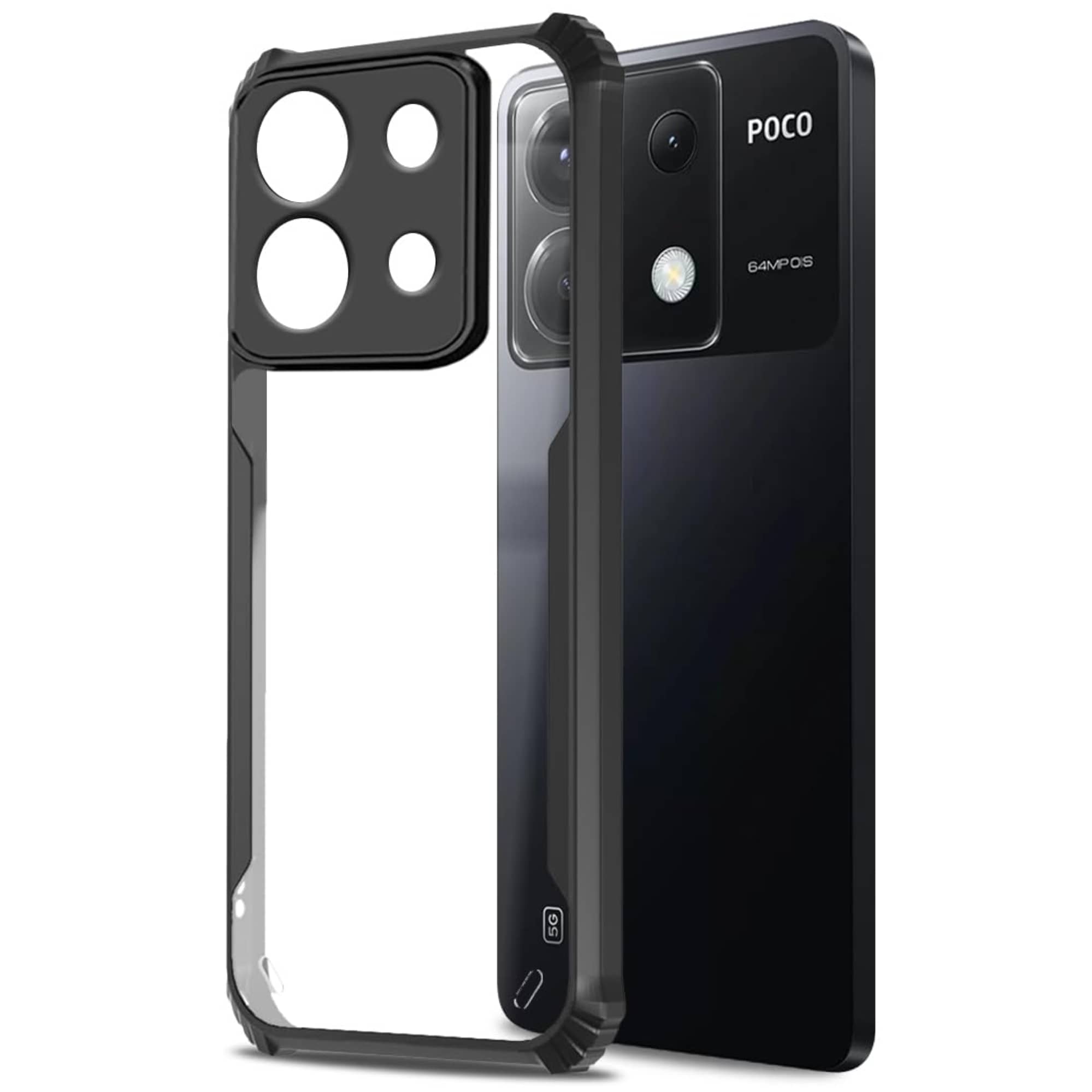 ZAMN Shock Proof Case Compatible For Polycarbonate Poco X6 5G ( )