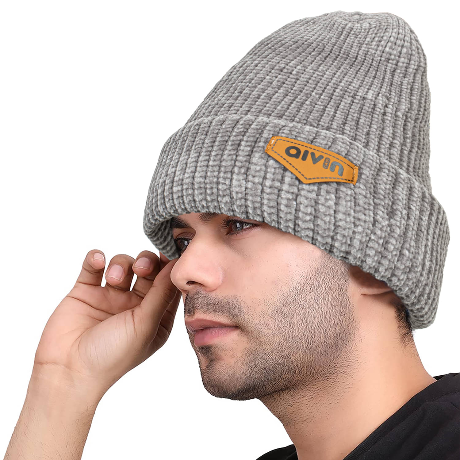 Aivin Pack of 1 Woollen Men's Cap ( Grey ) Aivin Pack of 1 Woollen Men's Cap ( Grey )