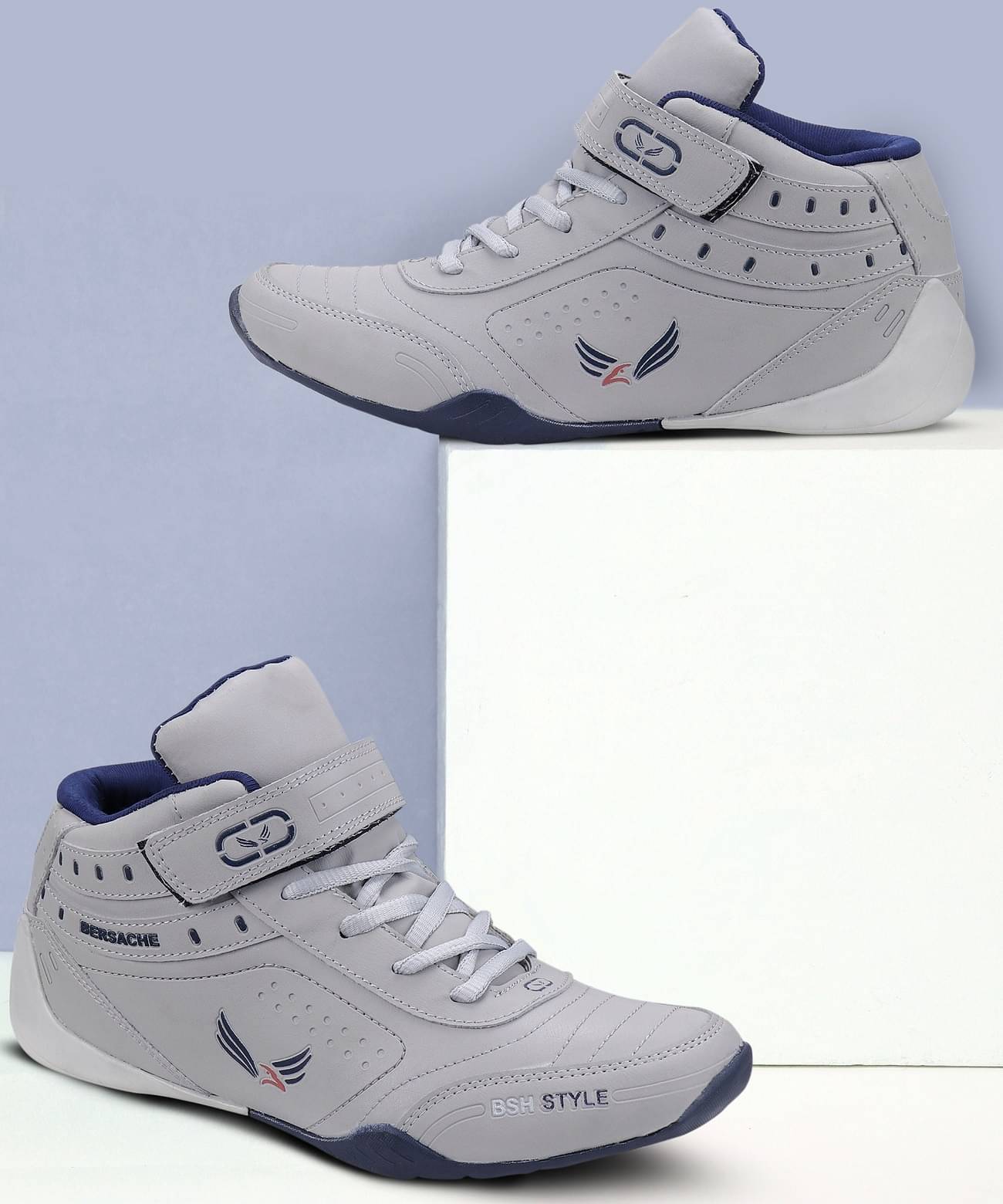     			Bersache Men Casual Shoes Light Grey Men's Outdoor Shoes