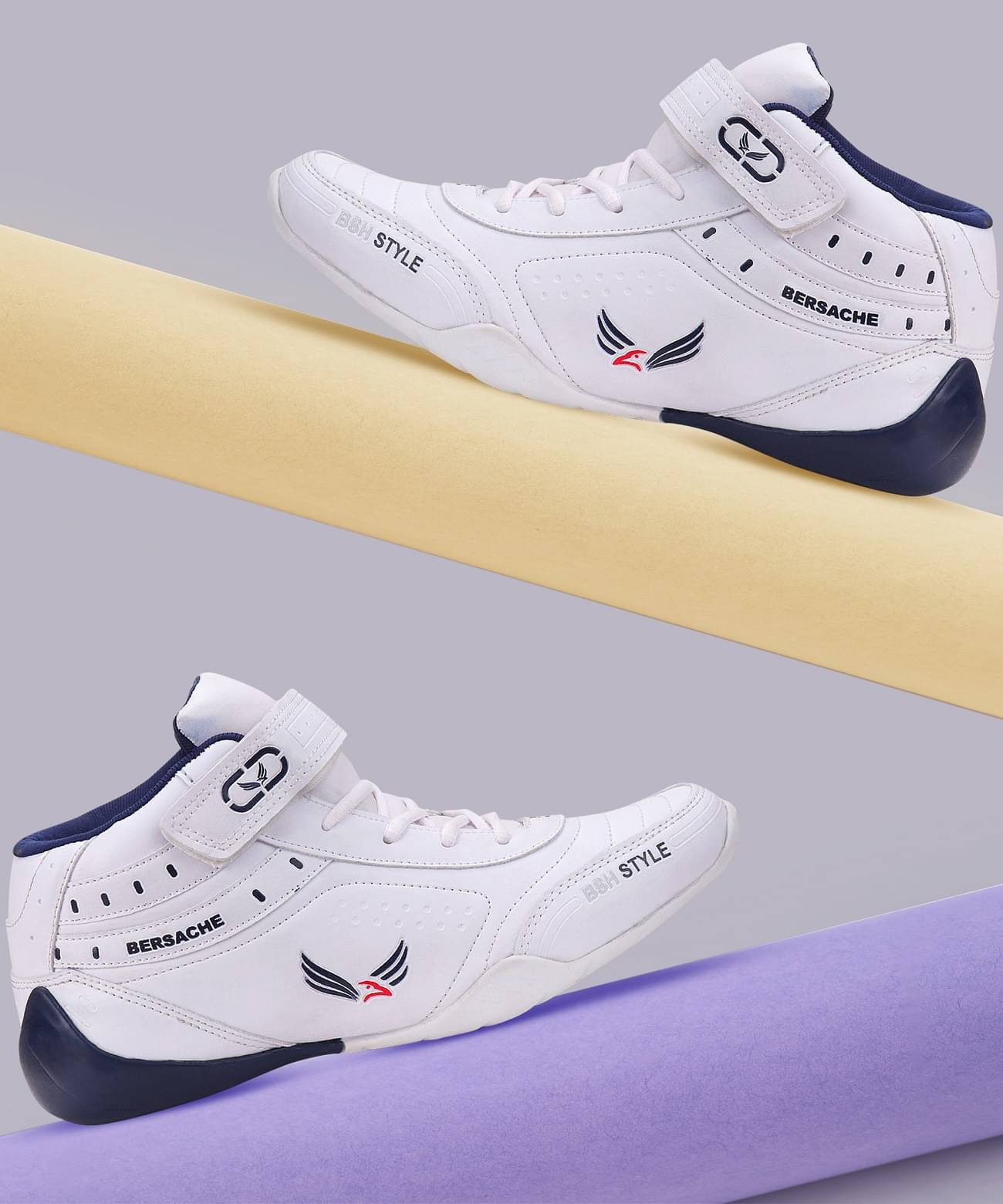     			Bersache Men Casual Shoes White Men's Outdoor Shoes