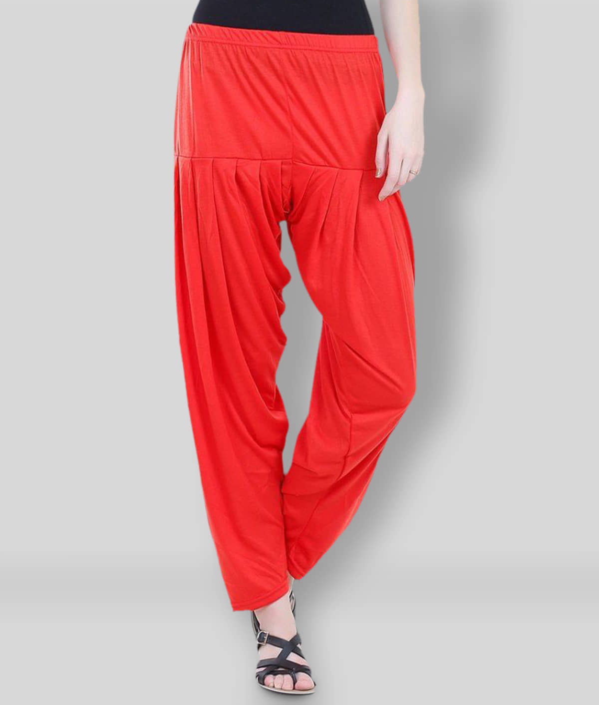 Colorfly - Red Viscose Loose Women's Harem/Patiala ( Pack of 1 ) - Trousers | Buy online on ZillyBuy