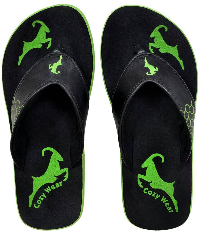     			Cozy Wear - Green Men's Thong Flip Flop