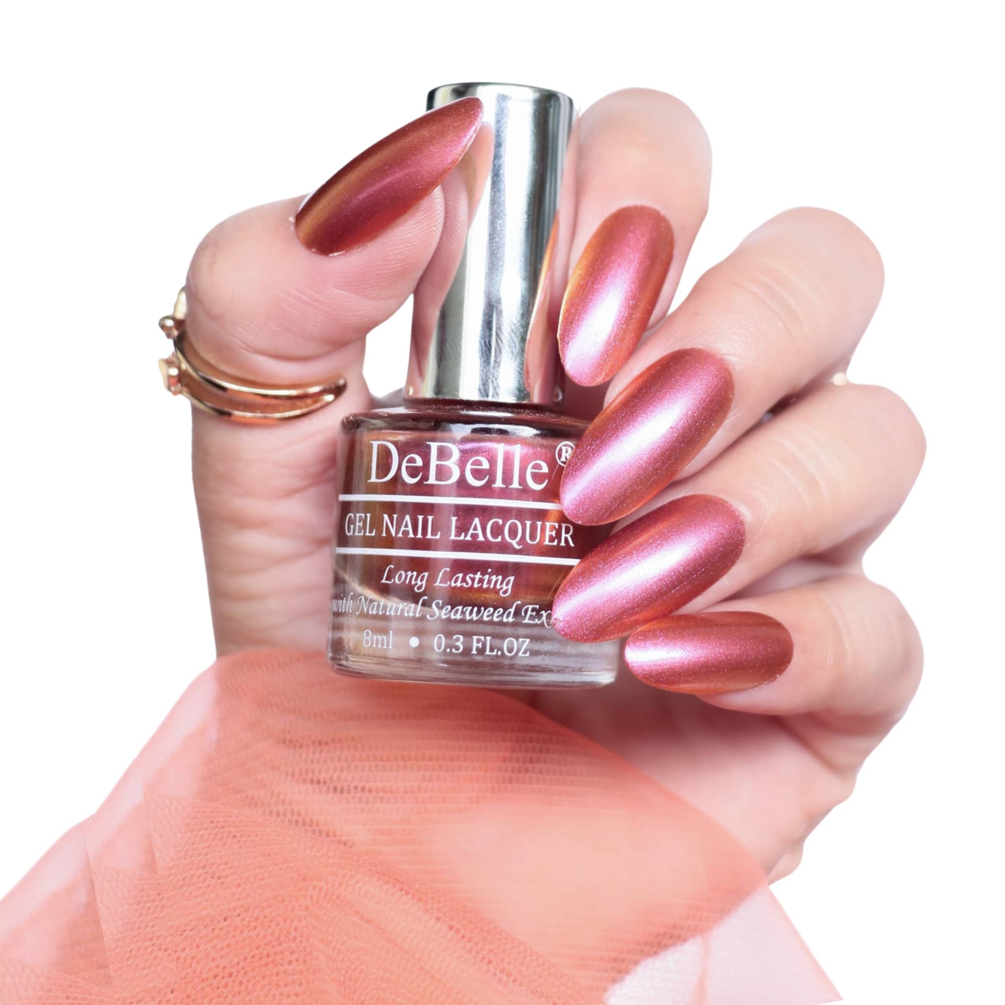 DeBelle Rust Metallic Nail Polish 8 ( Pack of 1 )