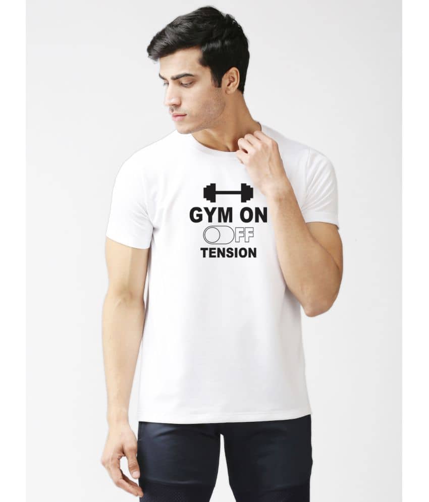 EPPE Pack of 1 Polyester Regular Fit Men's T-Shirt ( White )