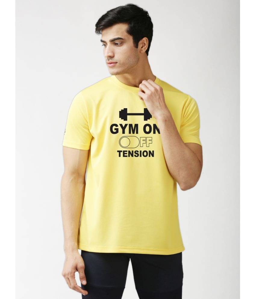     			EPPE Pack of 1 Polyester Regular Fit Men's T-Shirt ( Yellow )