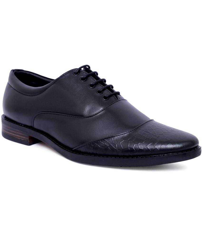     			Fashion Victim - Black Men's Oxford Formal Shoes