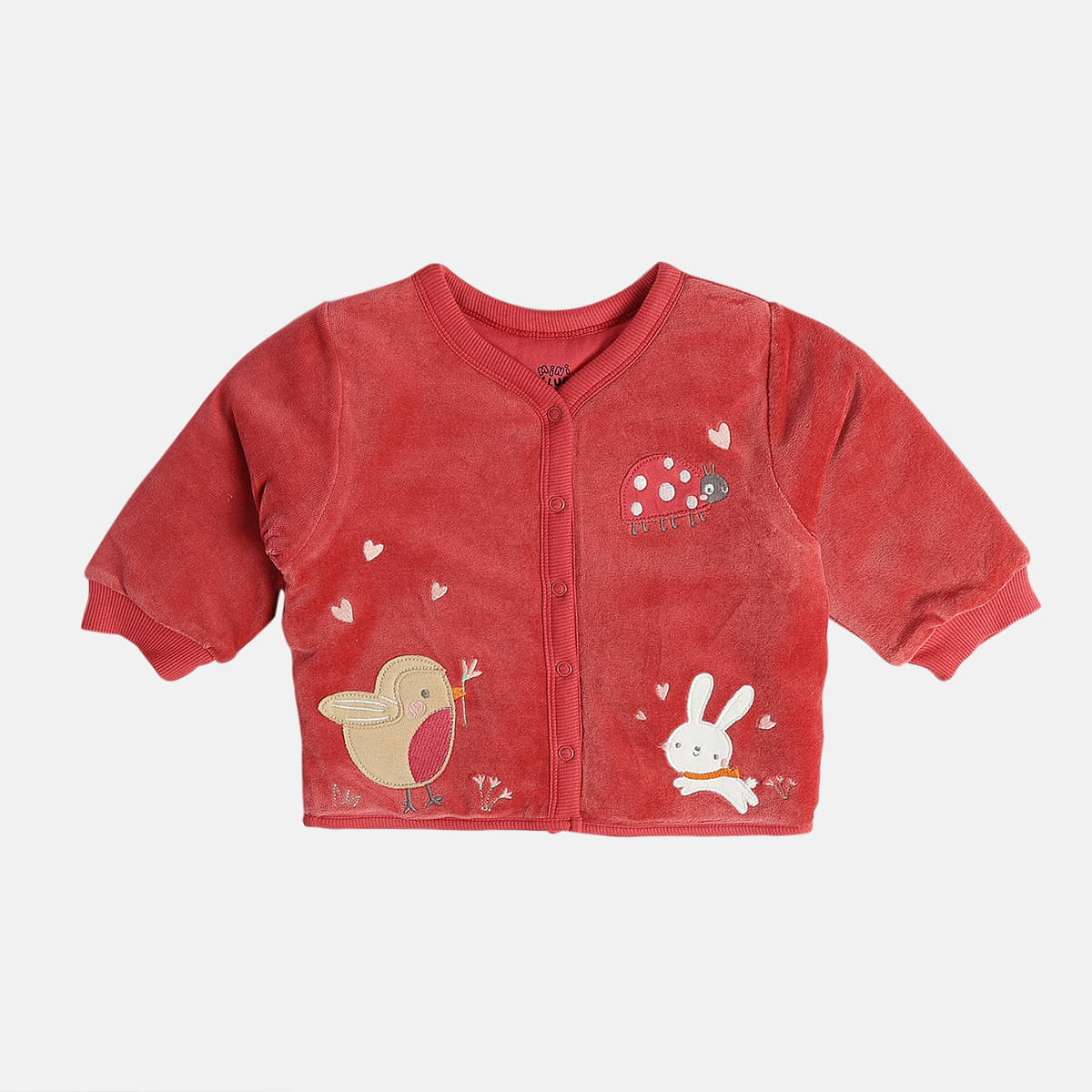     			MINI KLUB Girls Cotton Light Weight Jacket For ( Pack of 1 , Red )