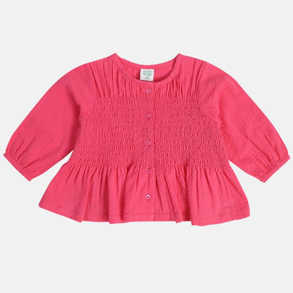     			MINI KLUB Pack of 1 Baby Girls Cotton Top ( Red )