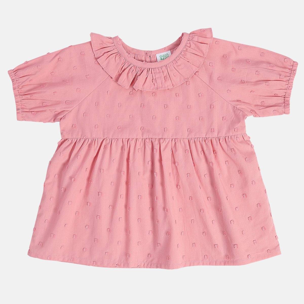     			MINI KLUB Pack of 1 Girls 100% Cotton Top ( Pink )