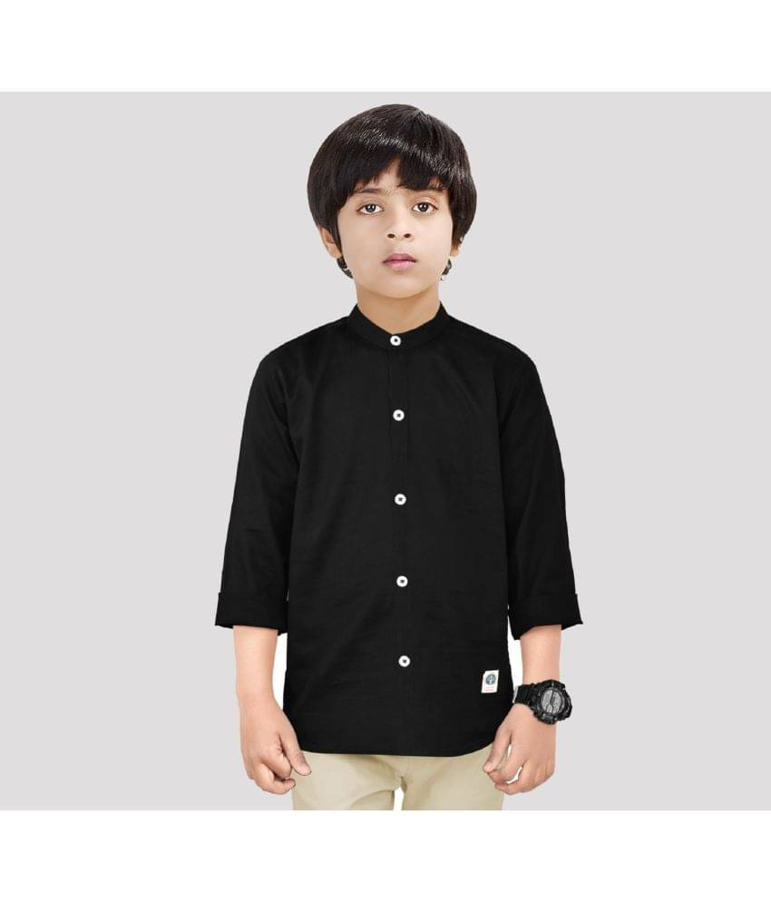     			Made In The Shade Pack of 1 Boys 100% Cotton Full Sleeves Shirt ( Black )