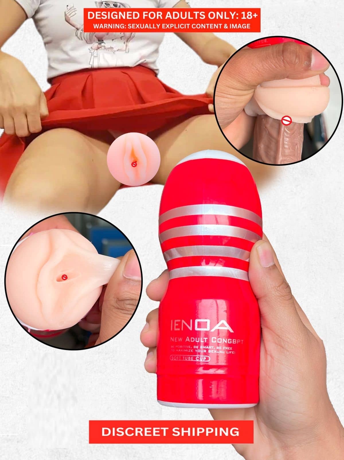 NAUGHTY TOYS PRESENT TENGA (IE-NOA) CUP POCKET PUSSY FOR MALE (MULTI COLOR)- BY KAMAHOUSE