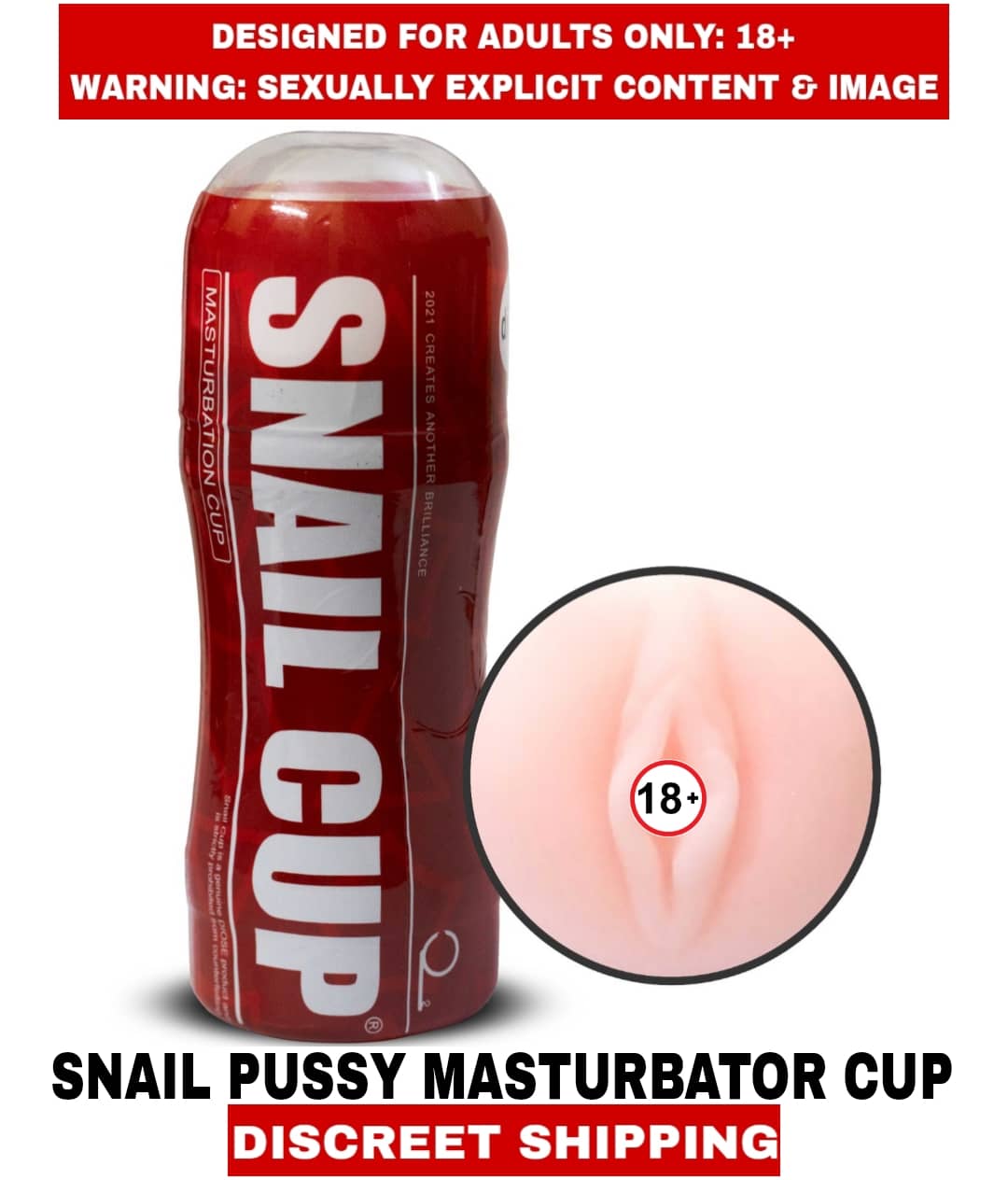 Premium Quality New Sexy toy Snail Pussy Masturbator Cup Fleshlight For Men