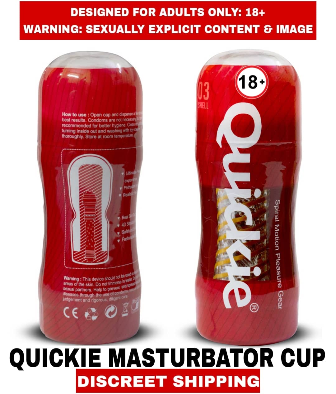 Quickie Real Vagina Masturbator  Silicon Male Sexy Masturbator Fleshlight Cup