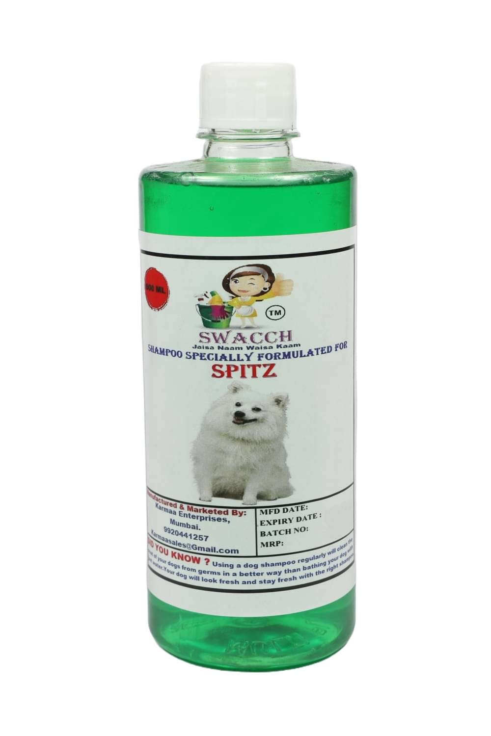     			SWACCH Dog Shampoo ( 0.5 L )