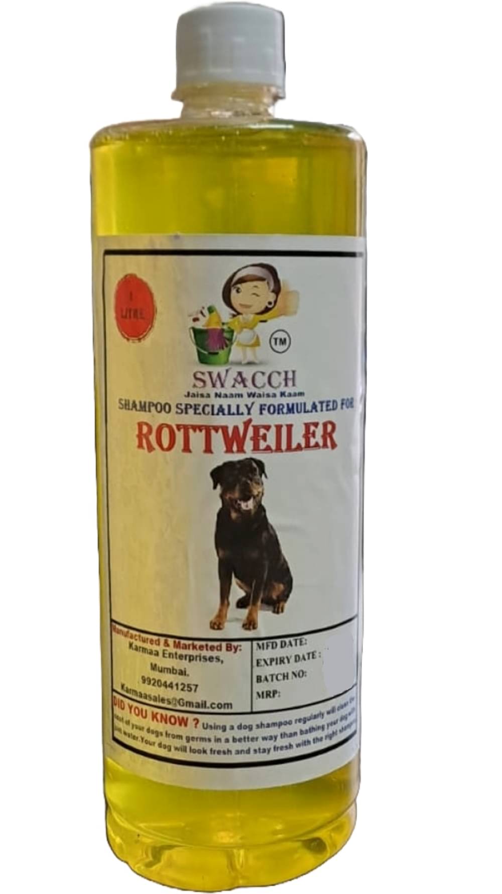     			SWACCH Dog Shampoo ( 1 L )
