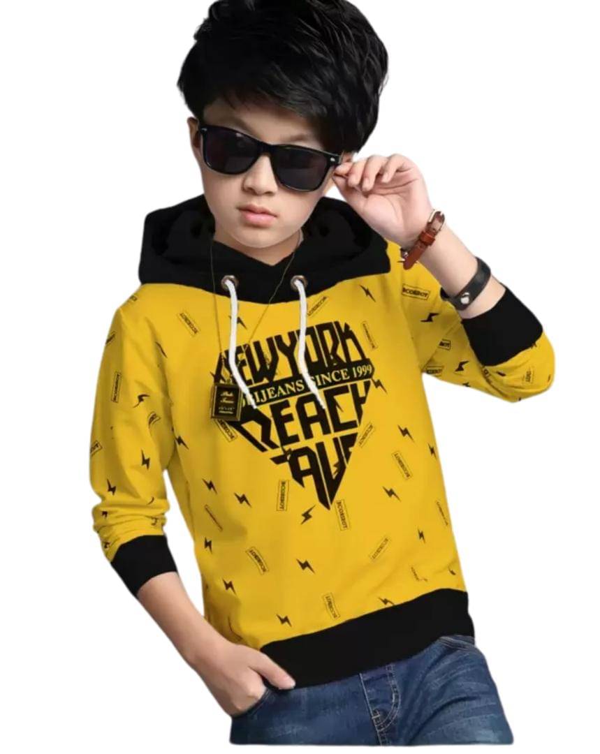     			TICOSS Pack of 1 Boys Cotton Blend T-Shirt ( Mustard )