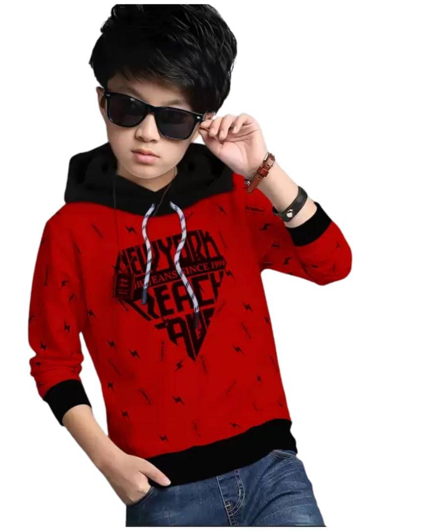     			TICOSS Pack of 1 Boys Cotton Blend T-Shirt ( Red )