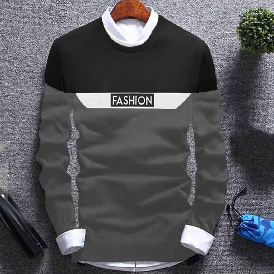     			Try This Pack of 1 Cotton Blend Regular Fit Men's T-Shirt ( Grey )
