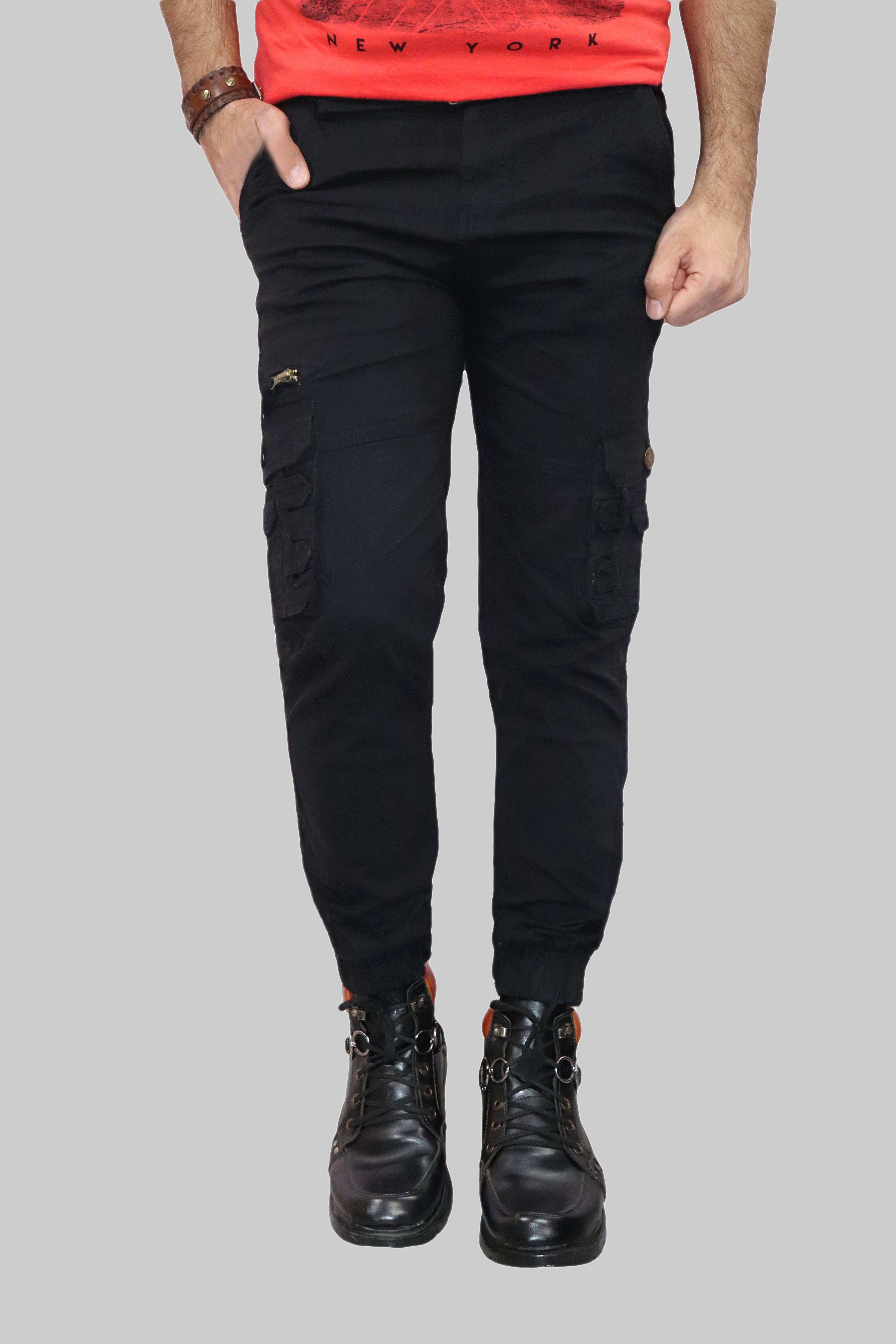     			Urban Legends Regular Flat Men's Joggers - Black ( Pack of 1 )