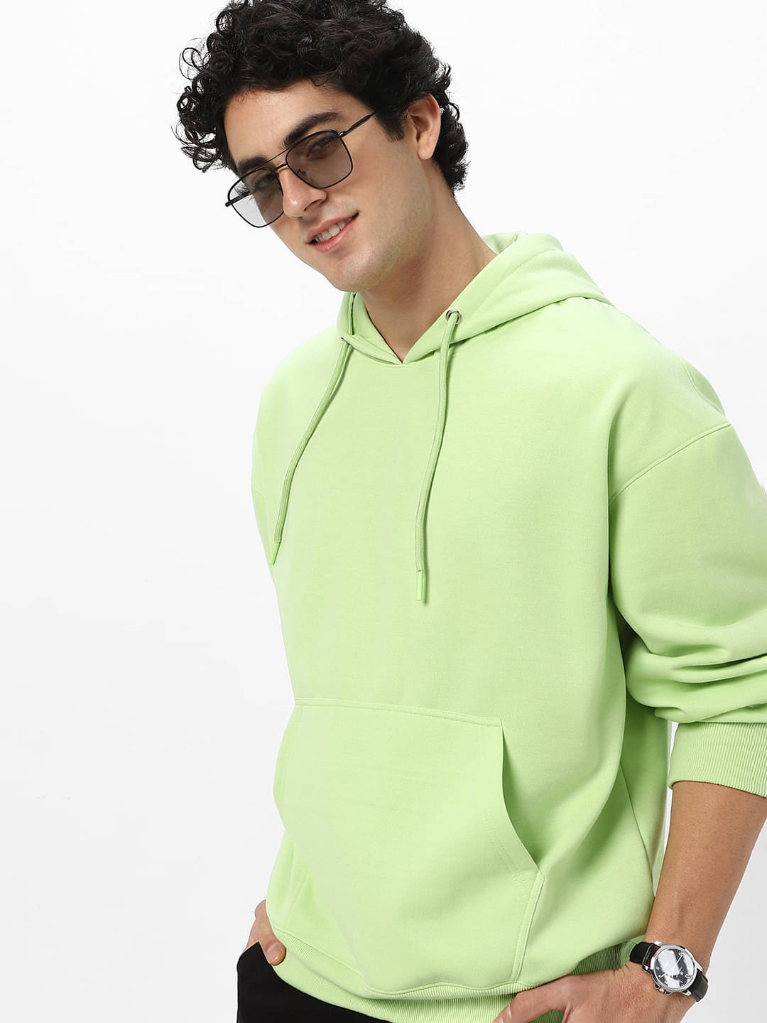Urbano Fashion Cotton Blend High Neck Men's Sweatshirt - Green ( Pack of 1 ) Urbano Fashion Cotton Blend High Neck Men's Sweatshirt - Green ( Pack of 1 )