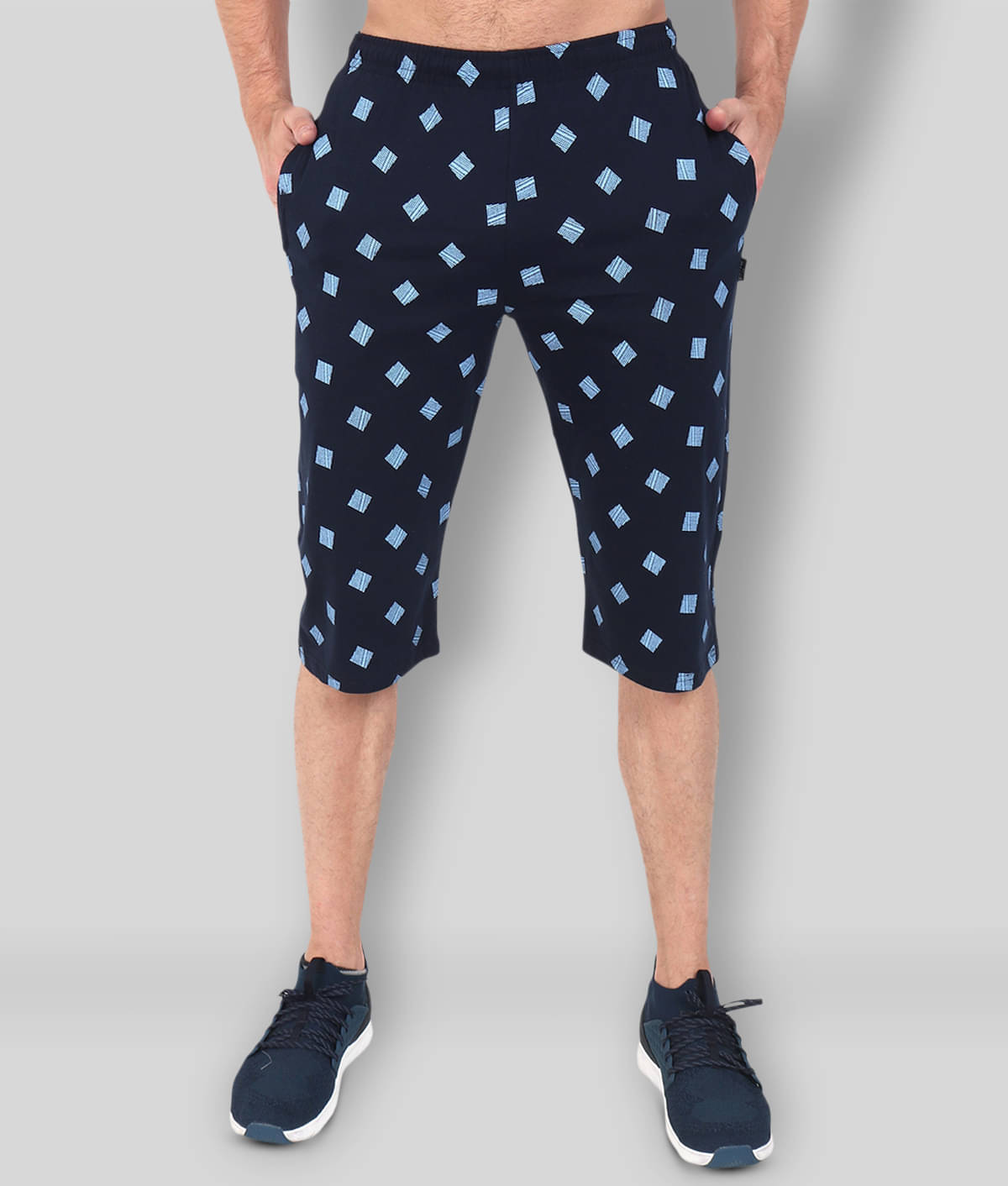 Zeffit - Multi Cotton Blend Men's Three-Fourths ( Pack of 3 ) Zeffit - Multi Cotton Blend Men's Three-Fourths ( Pack of 3 )
