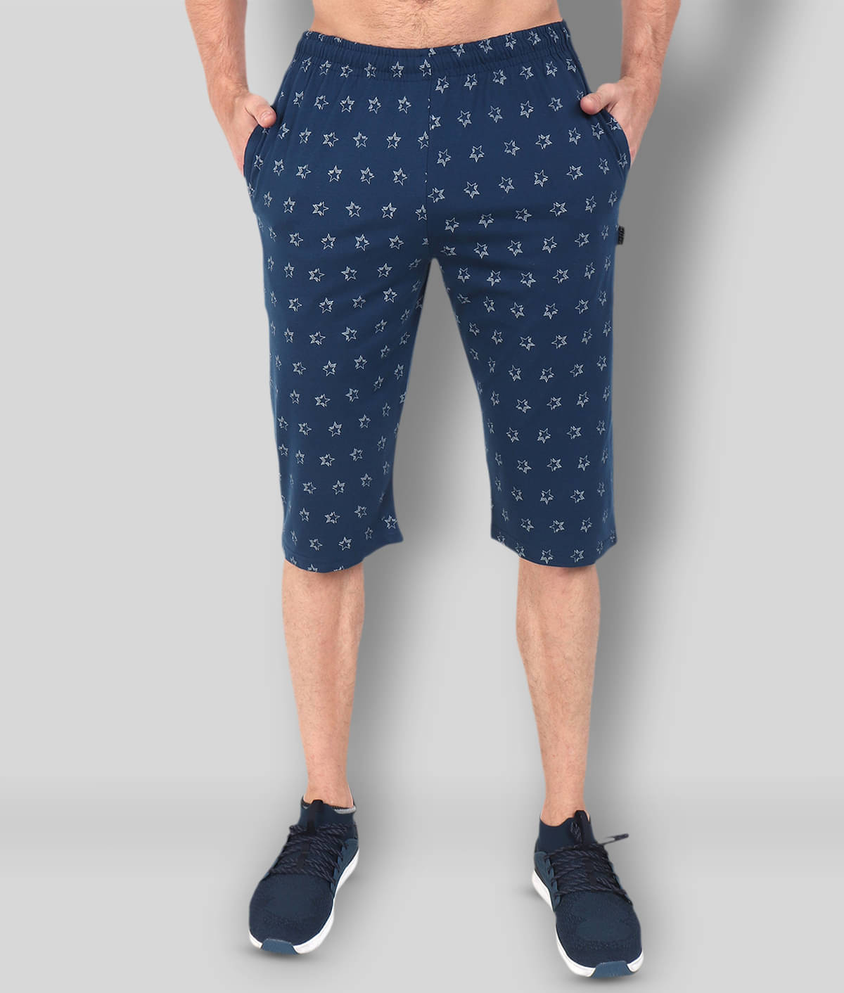 Zeffit - Multi Cotton Blend Men's Three-Fourths ( Pack of 3 ) Zeffit - Multi Cotton Blend Men's Three-Fourths ( Pack of 3 )