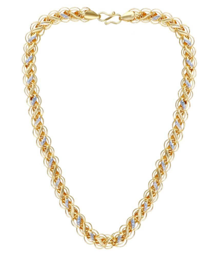 shankhraj mall STYALISH CHAIN FASHION ROUND FISHER GOLD PLATED BRASS CHAIN FOR WOMAN ,GIRL/MEN , BOY-100512