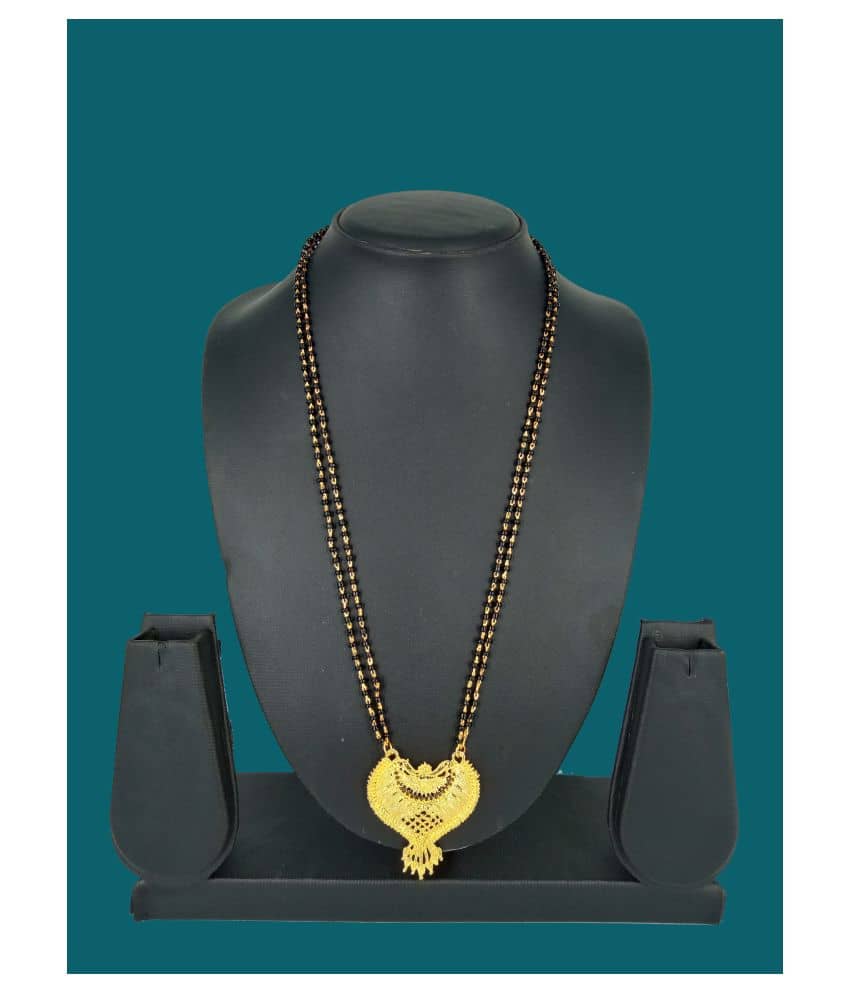 shankhraj mall gold plated new fancy mangalsutra-100299