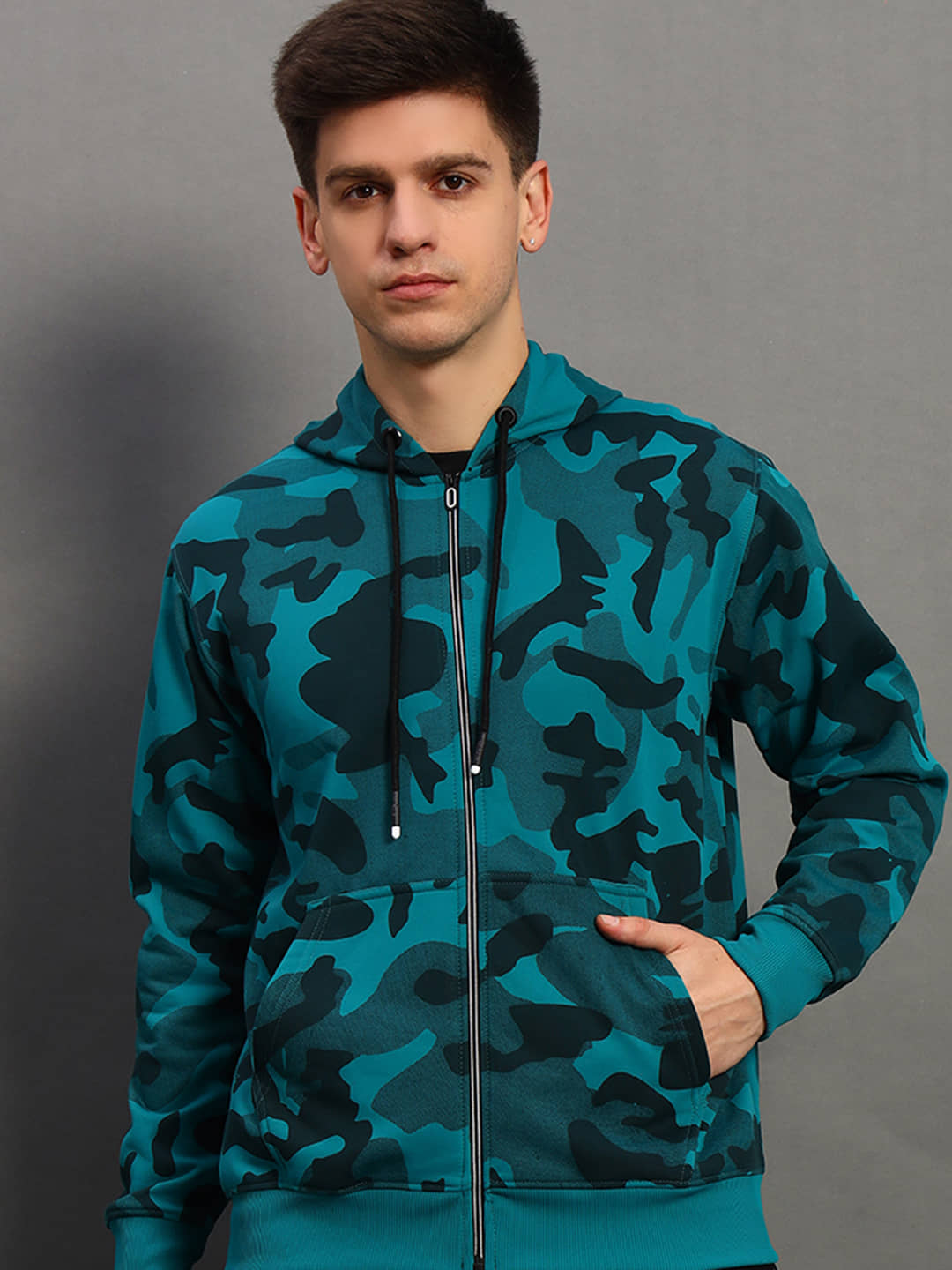 stelvin Cotton Blend Hooded Men's Sweatshirt - Multicolor ( Pack of 1 )