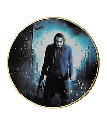 Joker in Horror Look at Night Coin Lucky Commemorative Collectible Gold Plated Coins 1 Oz Heavy Thick Rare to get Medallion Fantasy Physical Coin