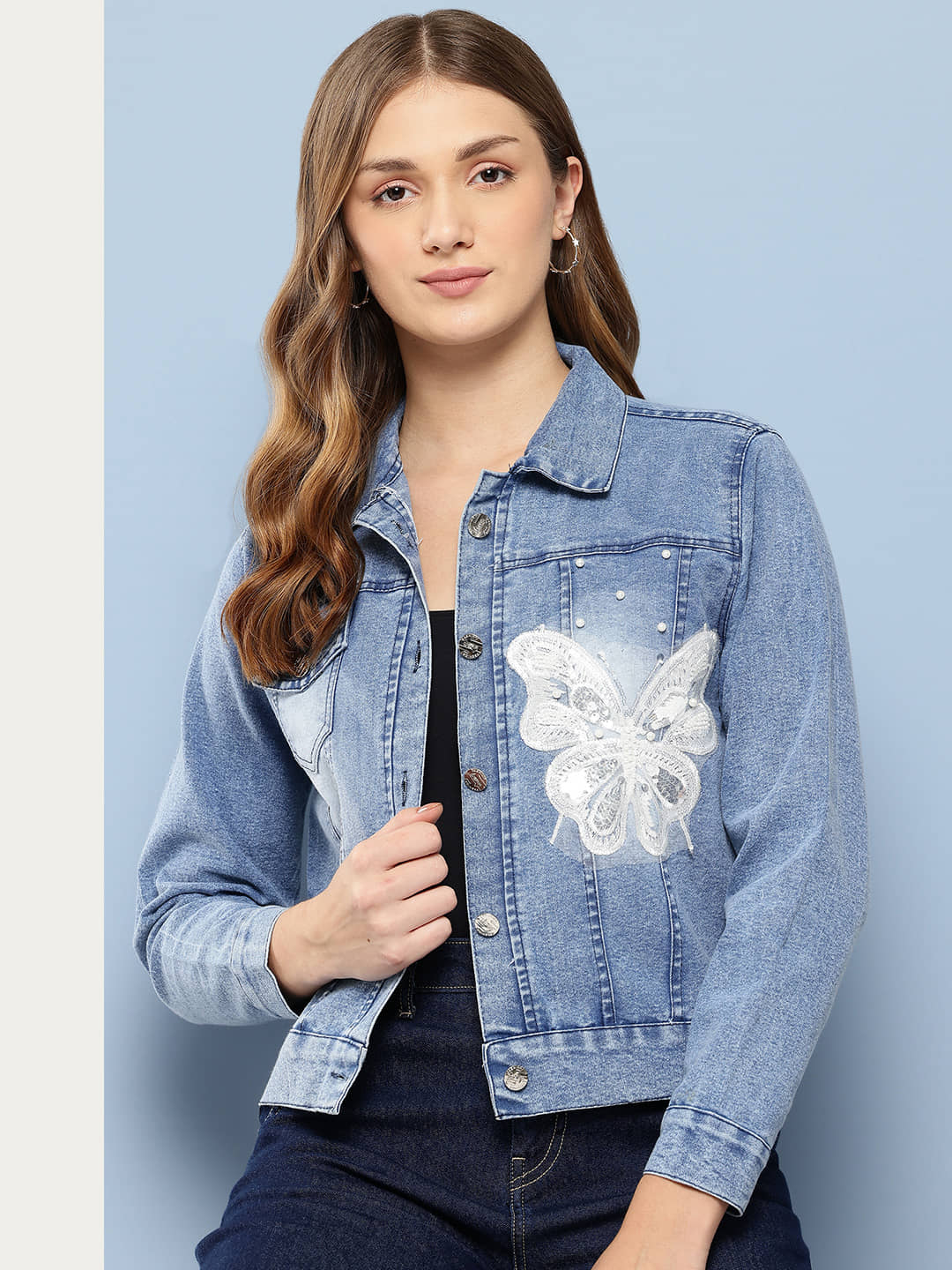 Aarika Women Regular Jacket ( Blue ) - Jackets & Coats | Buy online on ZillyBuy