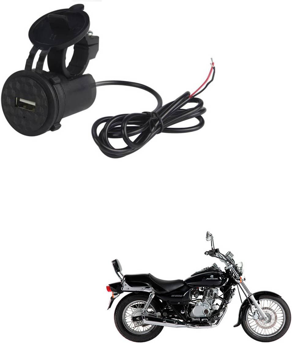 Bajaj All Bike Model Black USB  Bike Charger