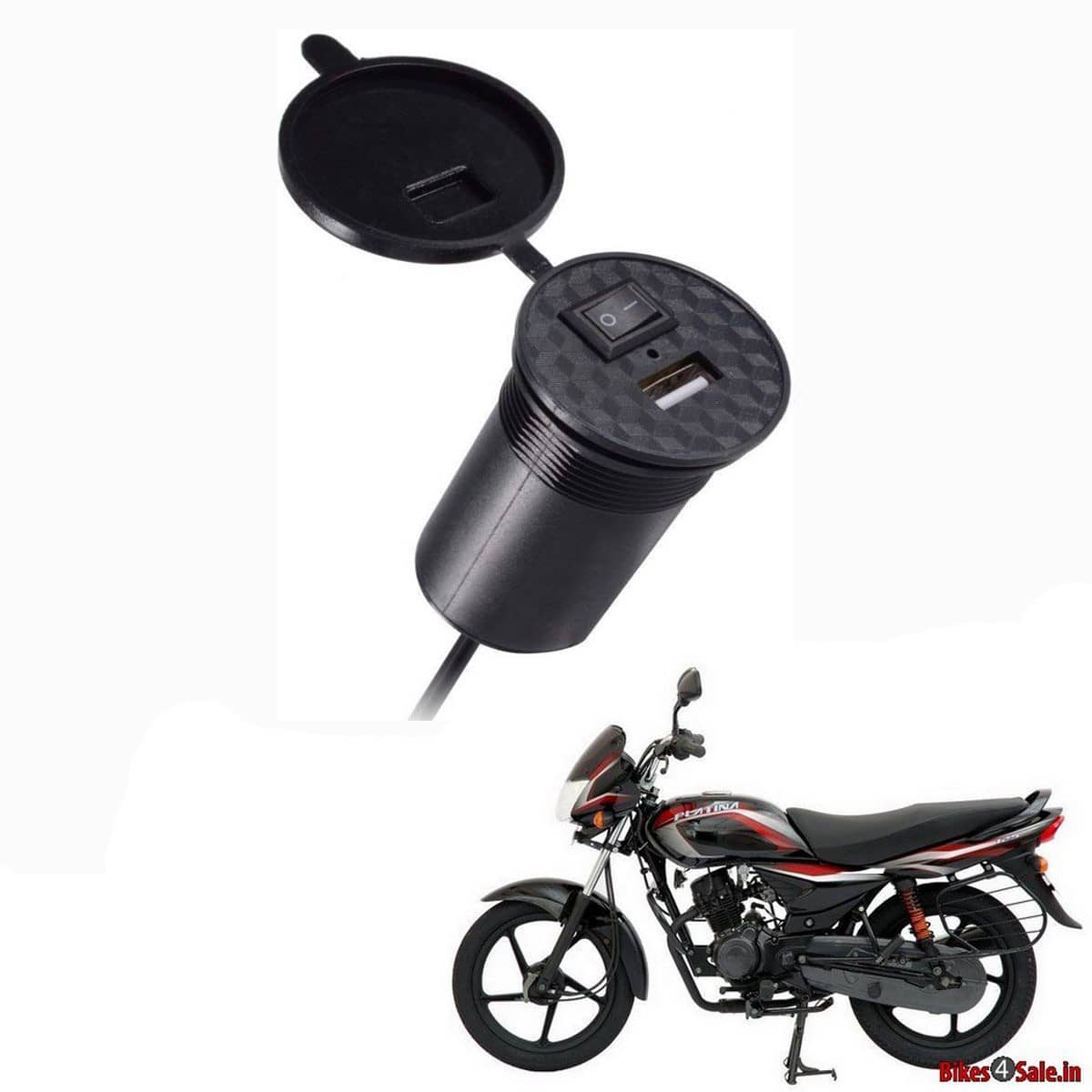 Bajaj All Bike Model Black USB  Bike Charger
